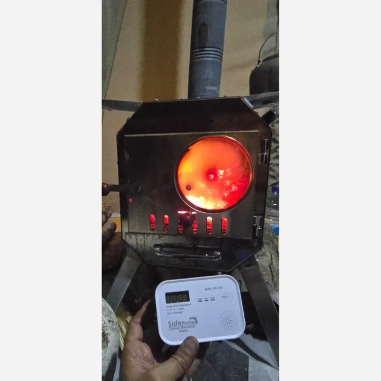 بخاری هیزمی کمپینگ مدل سبلان گالوانیزه